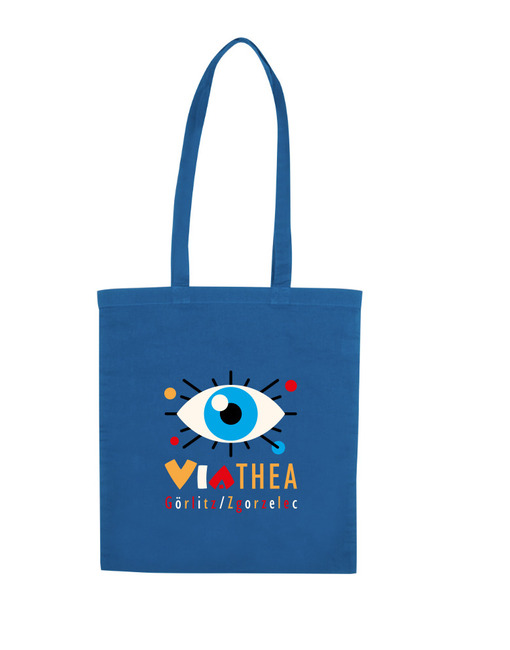 ViaThea Blauer Stoffbeutel
